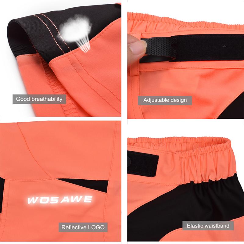 Велосипедные шорты WOSAWE, мужские повседневные шорты для езды на горном велосипеде, дышащие, свободного покроя, быстросохнущие
