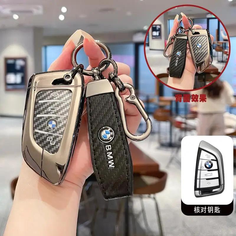 XMYF2 New 2025 for BMW X1 X3 X4 X5 X6 F15 F16 G30 3 5 7 Series G11 F48 Remote Smart Auto Car Key Case Cover Keyring Accessories