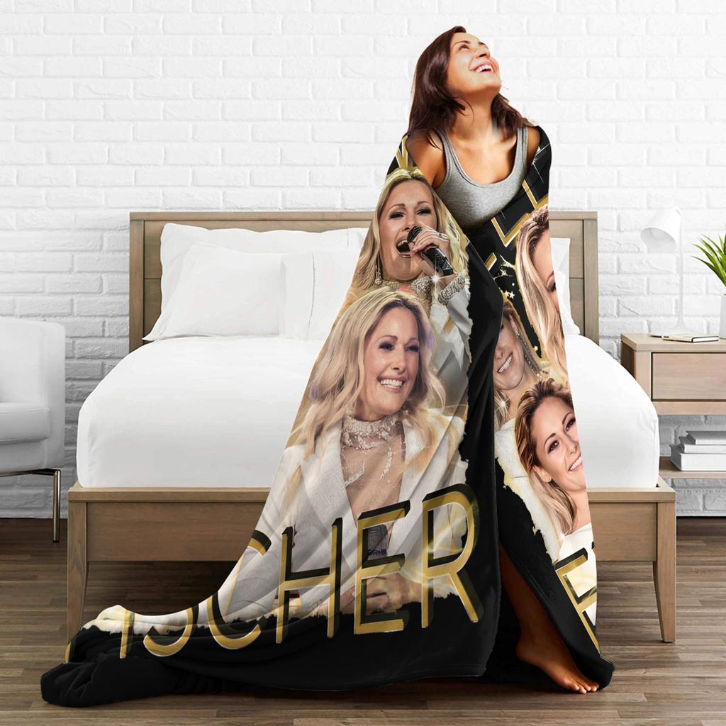 Helene Fischer German Singer Plush Blanket Kids  Flannel Throw Blanket For Living Room Super Soft Design Quality Bedspread