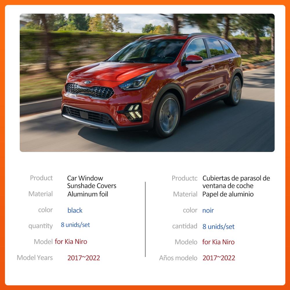 Car Magnetic Sunshade for Kia Niro Hybrid DE 2017~2025 2018 Windshield Curtain Side Roof Window Sunroof Pad Cover Accessories