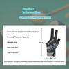 Open Finger Billiard Gloves Breathable Polyester Snooker Pool Glove Anti-Slip Adjustable Billiard Training Cue Glove