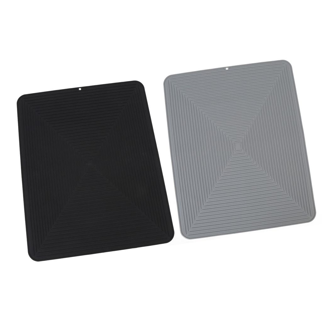 Силиконовый коврик для сушки посуды, защитный коврик для столешницы, теплоизоляция, нескользящая дренажная прокладка для кухонной стойки