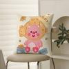 Popular Cute Loopy-Y For Fun Pillow Case Comfort Sofa Bed Silky elegant Invisible zipper Decorative cushion cover