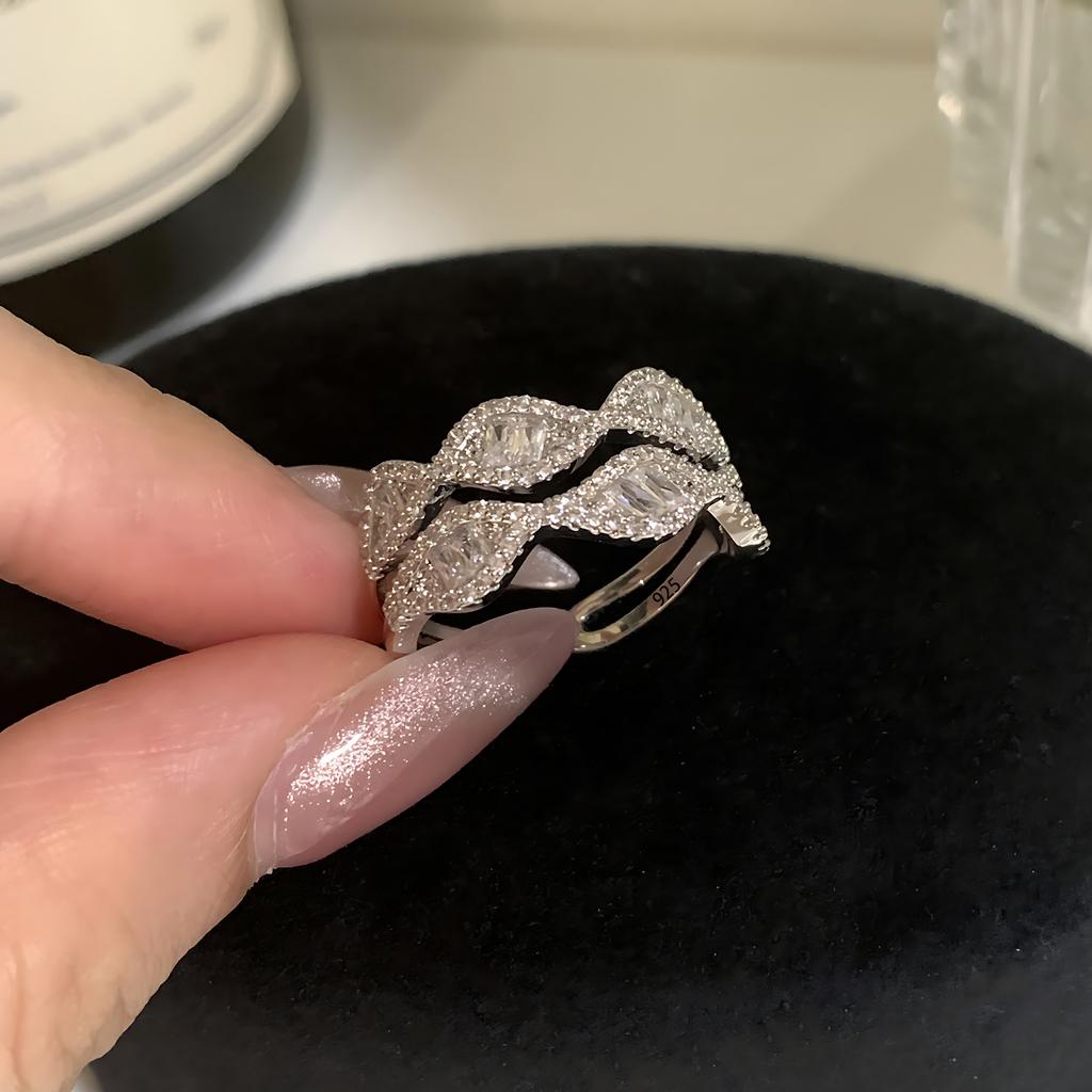 Sam Panda Кольца 925 пробы для женщин Простые Геометрические Ручной работы Неправильные Ретро Кольцо Золотой Циркон Аллергия Для Подарка на День Рождения