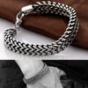 Bracelet for Men Male Snake Chain On Hand Double Link Chains Bracelets Armband Male Jewelry Stylish Stainless Steel Ball Chain