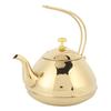 Gold 1.5L Stainless Steel Teapot Brewing Tea Kettle with Strainer for Restaurant and Home