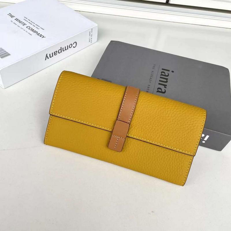 Новый женский кошелек из натуральной кожи, верхний слой из коровьей кожи с узором личи, длинная сумка с тремя отделениями, контрастного цвета