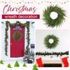 Norfolk Wreath For Front Door Artificial Christmas Wreath Green Faux Wreath For Wall Mantle Outdoor Christmas Decoration
