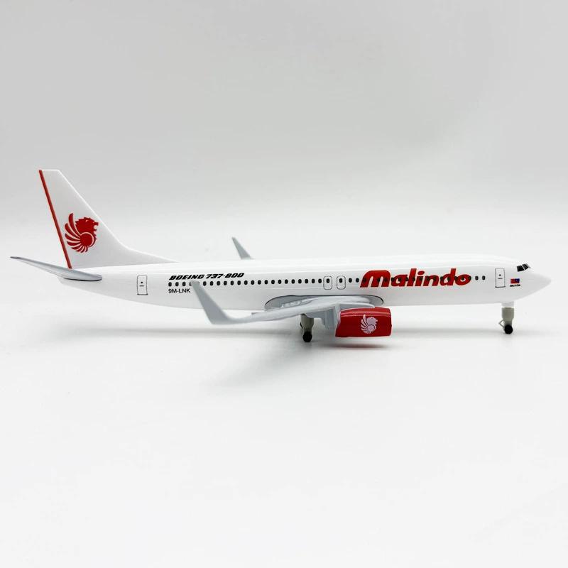 20СМ Malindo Airlines 737 B737-800 Airways Сплав Металл 1:400 Модель самолета Литая модель самолета и колеса Самолет