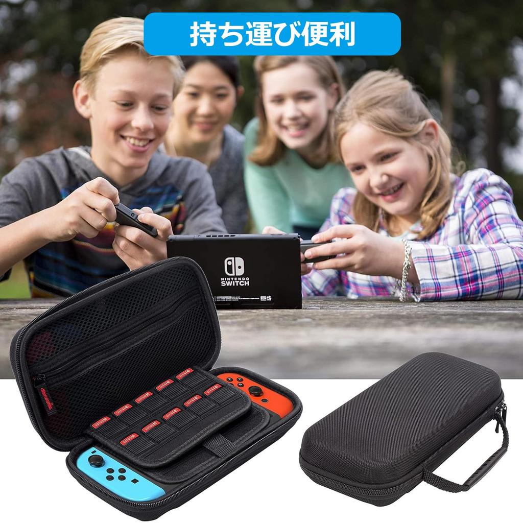 С органическим EL-чехлом для переключателей Chayoo Switch Case, чехол для переноски, жесткий чехол, полный защитный чехол, большая емкость, 20 игровых карт, пыленепроницаемый, устойчивый к пятнам
