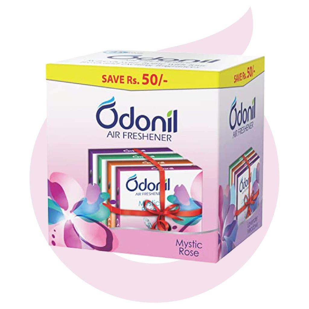 Odonil Air Freshener Blocks 288g (72g X 4) Long Lasting Bathroom Toilet Fragrance