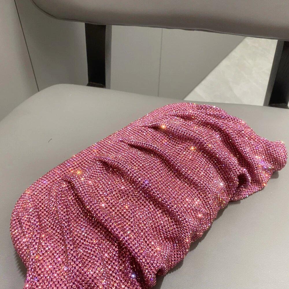 Банкетный кошелек со стразами, элегантная и универсальная вечерняя сумочка, роскошные дизайнерские сумки, модная сумка-тоут, сумка Cloud Water Diamond