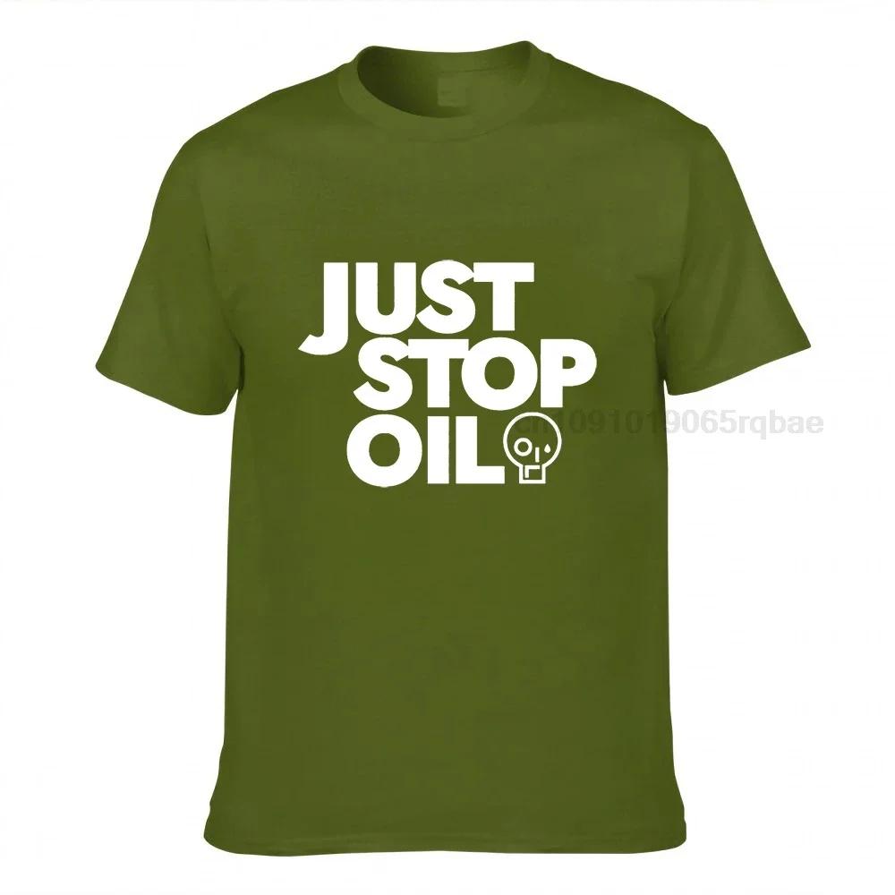 Just Stop Oil Tshirt Anti Environunisext Protest Save Earth Activist Green Recycle