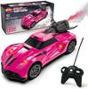 Remote Control Car, 1:24 Scale Kids Mini RC Car with LED Lights and Spray Effect, RC Racing Electric Car Toys for Boys Girls Birthday, Party