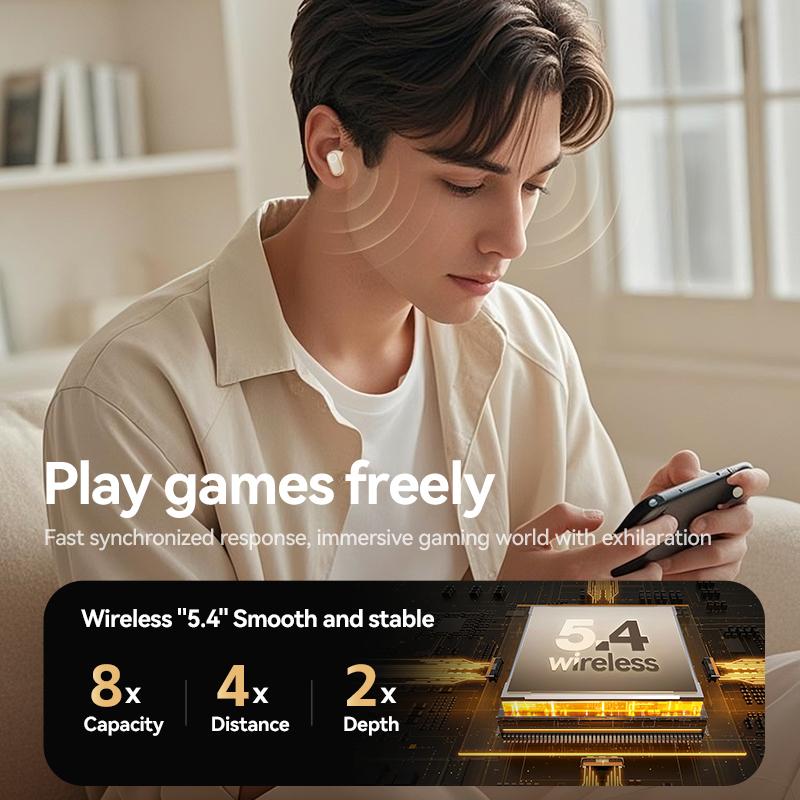 Новые беспроводные наушники TWS Внутриканальные наушники с искусственным интеллектом для перевода языка Быстрый перевод Зарядка Type-C через приложение