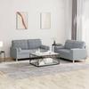 VidaXL Sofa Set with 2 Pcs Cushions, Sofas with Armrests and Backrest, Furniture Set, Living Room Furniture, 3201290