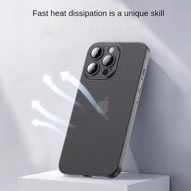 Роскошный мягкий теплоотводящий чехол для телефона iPhone 11 14 13 12 15 Pro Max Plus, полый ультратонкий однотонный чехол