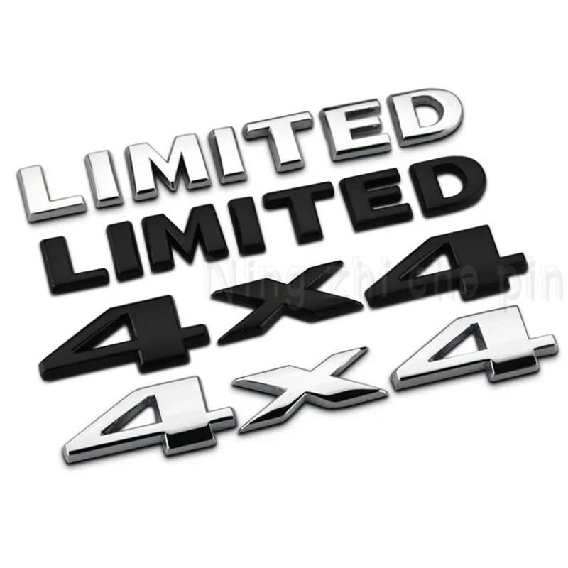 3D Metal 4x4 Limited Logo Badge Rear Trunk Emblem Sticker Car Decals for Jeep Grand Cherokee Overland Compass Wrangler AMV1