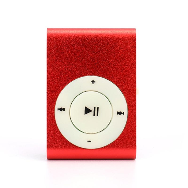 Металлический зажим, карманный MP3-плеер, расширяемая память с помощью карты памяти, насыщенный басовый звук, увеличенное время работы от батареи