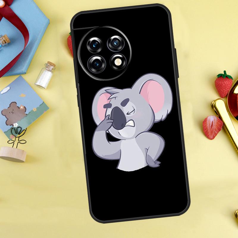 Cute cartoon watercolor animal koala Case For OnePlus Nord 5 CE 2 3 4 Lite N20 N30 OnePlus 15 12R 13R 13 12 11 10 10T 13T Cover