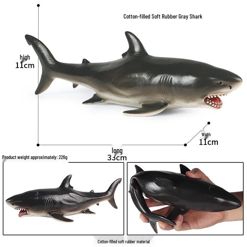 Детские игрушки из мягкой резины в виде морских животных: Модели косатки, белой акулы, белухи, синего кита, дельфина, кашалота