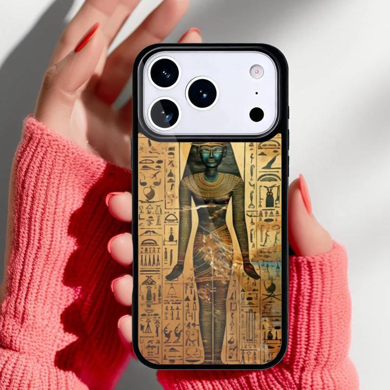 Egyptian-Hieroglyphics Phone Case for iPhone 17 16 15 14 13 Pro Max Back Cover for 12 11 Pro Coque