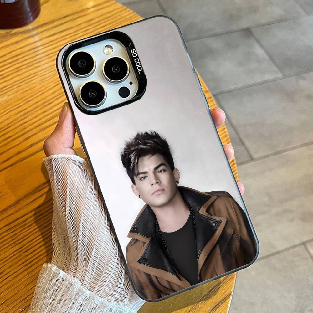 A-Адам Сингер L-Ламберт Чехол для телефона для iPhone 16 17 15 14 12 13 Pro Max Черный Конфетный Матовый Ударопрочный Чехол