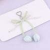 Cottagecore Pearl Tulip - Bag Charm with Ribbon, Jewelry for Women Key Chains for Women Bag Charm