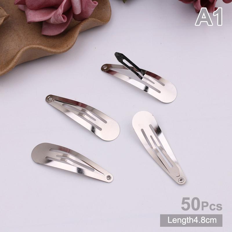 50 шт. простые металлические заколки для волос, серебро, золото, черный зажим Bb, сделай сам, ручная работа, головные уборы для девочек