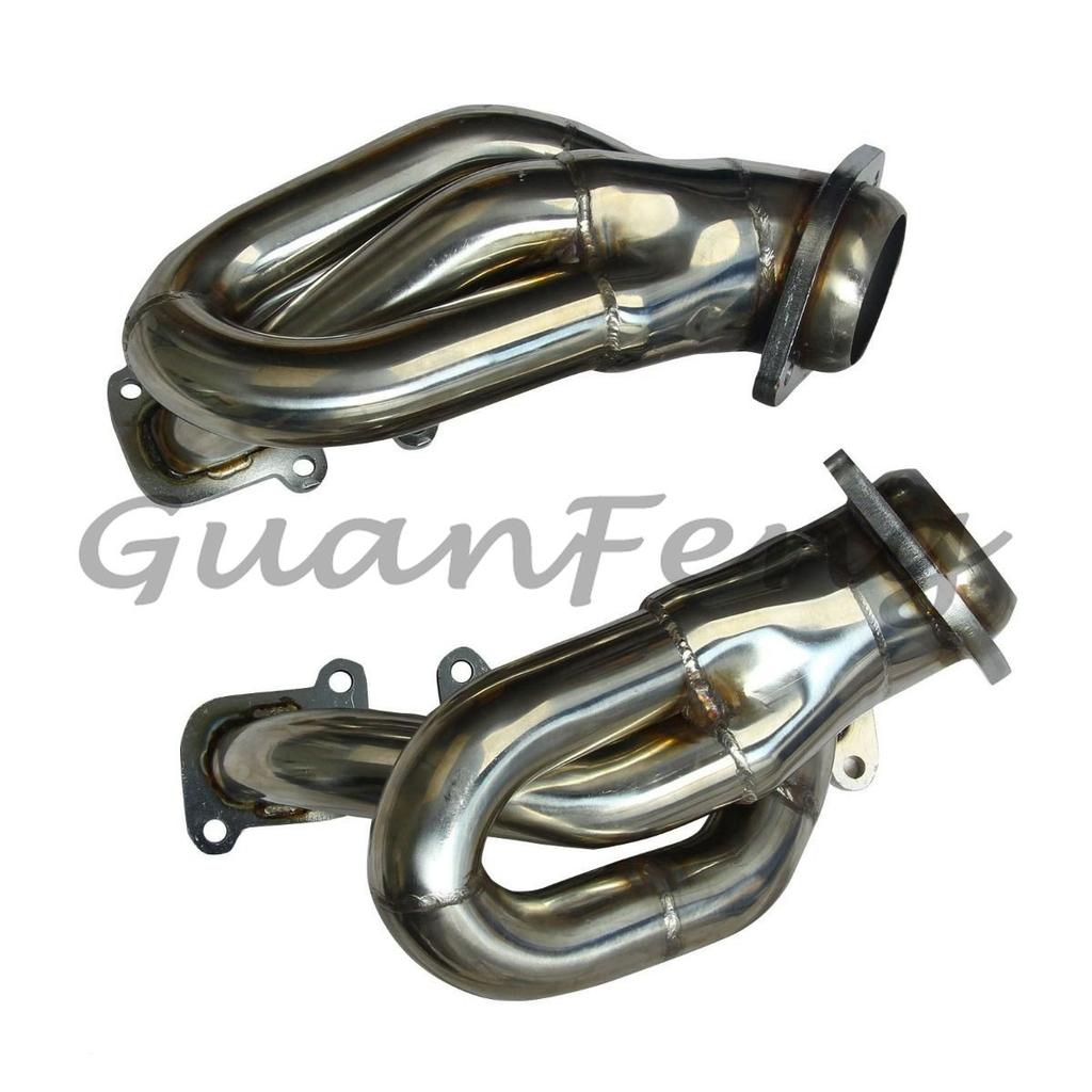 Exhaust Manifold Header Gasket Kit For 2011-2017 For Ford Mustang 3.7L V6 D2C Short Exhaust Header T-304 Stainless Steel