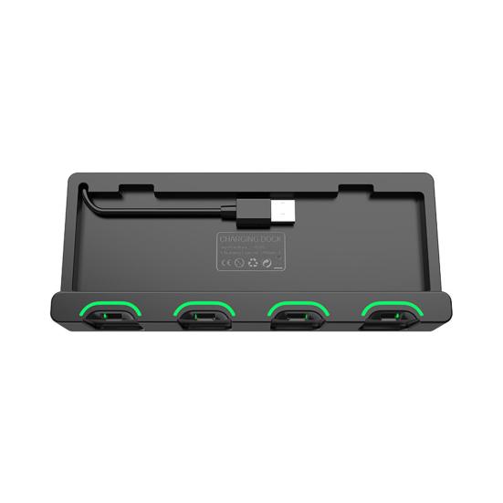 Подставка для зарядки контроллера со светодиодным индикатором, нескользящая конструкция, эффективная док-станция для контроллера, держатель игровой консоли для Switch