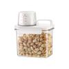 Meterga Airtight Plastic Canister Food Storage Container, Large Capacity, for Ingredients, Seasonings, and Refrigerators, Moisture-Proof, Transparent,