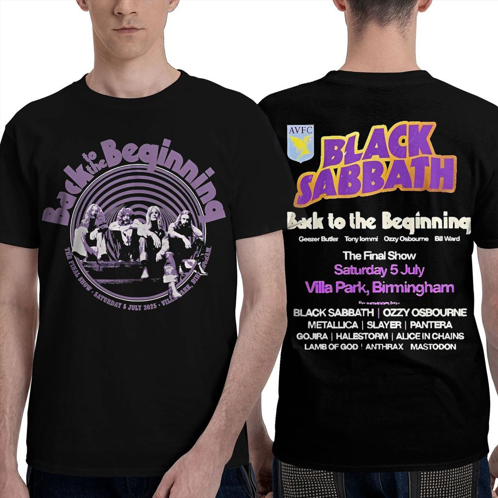 Black Sabbaths Back To The Beginning Rock Band 2025 Men Women's T Shirt Merch Funny Tees T-Shirt 100_ Cotton Adult Moto