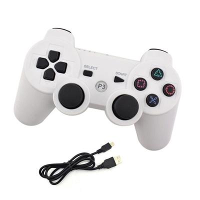Контроллер Dualshock Ps3 без провода, двойная вибрация, 6 осей(Шесть осей) для контроллера PS3 (белый)