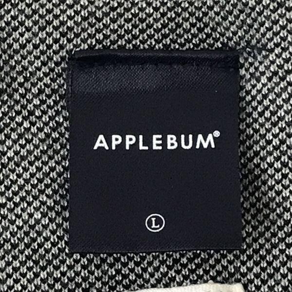 Сделано в Японии Хлопковый вязаный свитер Applebum V-образный вырез Длинный рукав Мужской L Черный Лос-Анджелес 24(ИСПОЛЬЗОВАЛ)