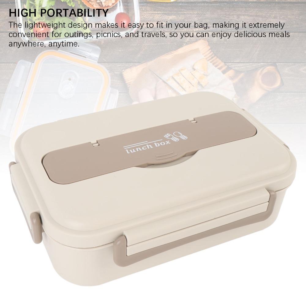 3 Compartments Compartment Lunch Box 1000ml Food Container Lunch Storage Container For Picnics
