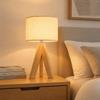 Linen Lampshade Table Lamp Linen Fabric Shade Desk Lamp Vintage Bedside Lamp  Bedroom