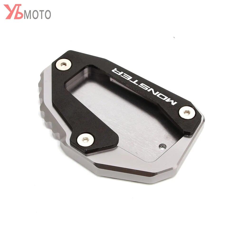 Аксессуары для мотоциклов для DUCATI MONSTER 696 795 821 1200 1200S, подставка для ног, боковая подставка, удлинитель, опорная пластина