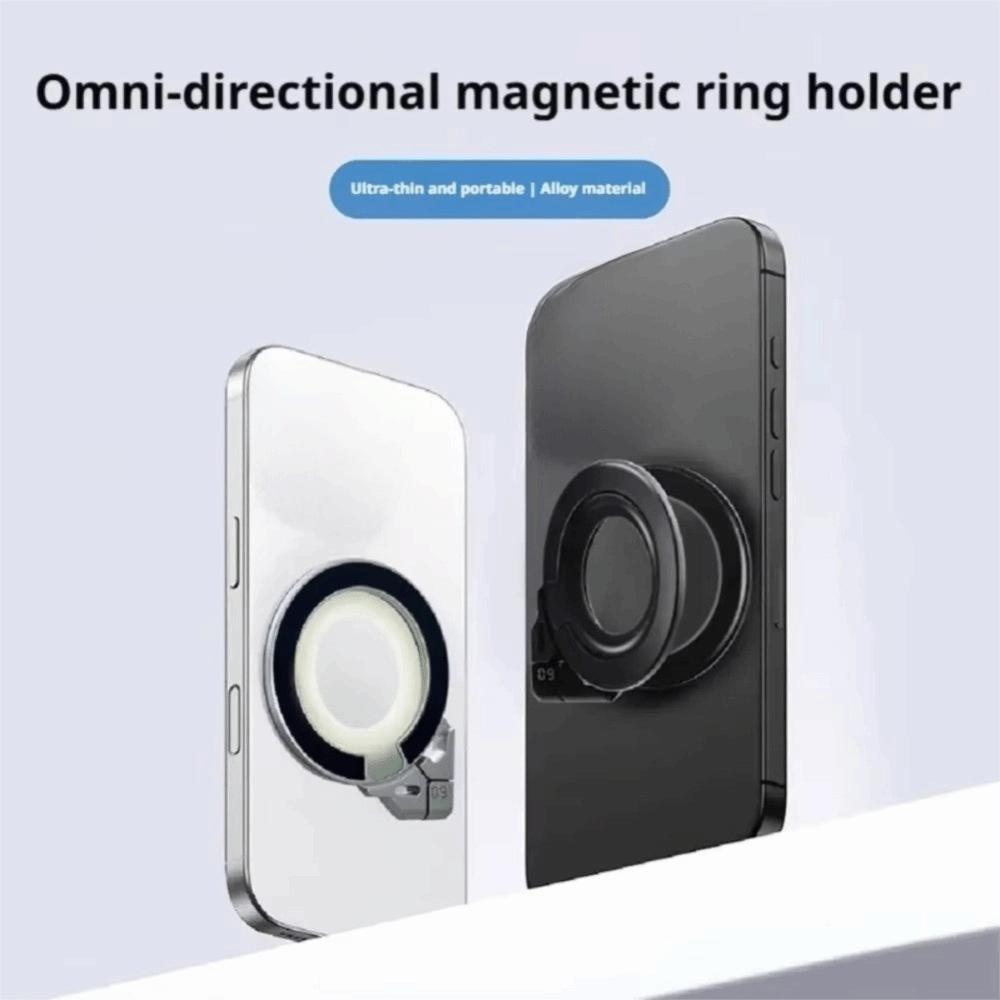 Ultra Thin Magnetic Phone Ring Holder 360 Rotating Foldable Foldable Phone Grip Pocket Friendly Invisible