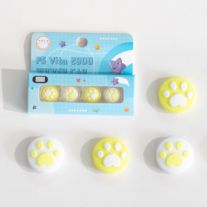Cat Paw Joystick Caps for PSVita 1000/2000 - Protective Button Covers