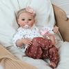 NPK 17inch Reborn Baby Toddler Girl Very Soft Cloth Doll Stuffed Toy Lifelike Real Soft Touch