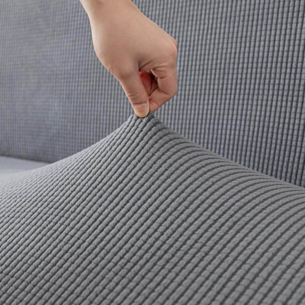 Curved Dining Chair Cover Anti-slip Backrest Protector Simple Stool Slipcover for Home Decoration