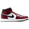 Air Jordan 1 Mid Chicago Black Toe Unisex Sneakers Red Gym-Red White 554724-069