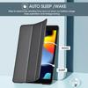 For iPad Pro 12.9'' 10th 10.9'' 2026 7 8 9th 10.2'' Case Ultra Slim Lightweight Stand Case with Translucent Frosted Back Cover