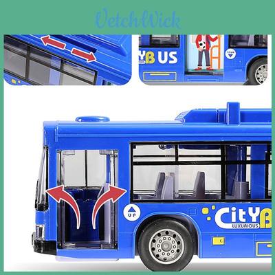 Детская Красная Автобусная Игрушечная Модель Транспортного Средства С Музыкой, Светом, Историей Для Развивающих Игр