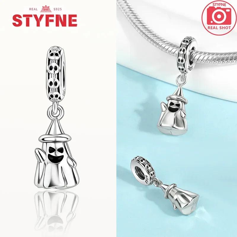 Coppercharms Призрак и Тыква Новые Светящиеся Бусины для Хэллоуина Подходят к Оригинальному Браслету DIY Украшения Подарки для Женщин