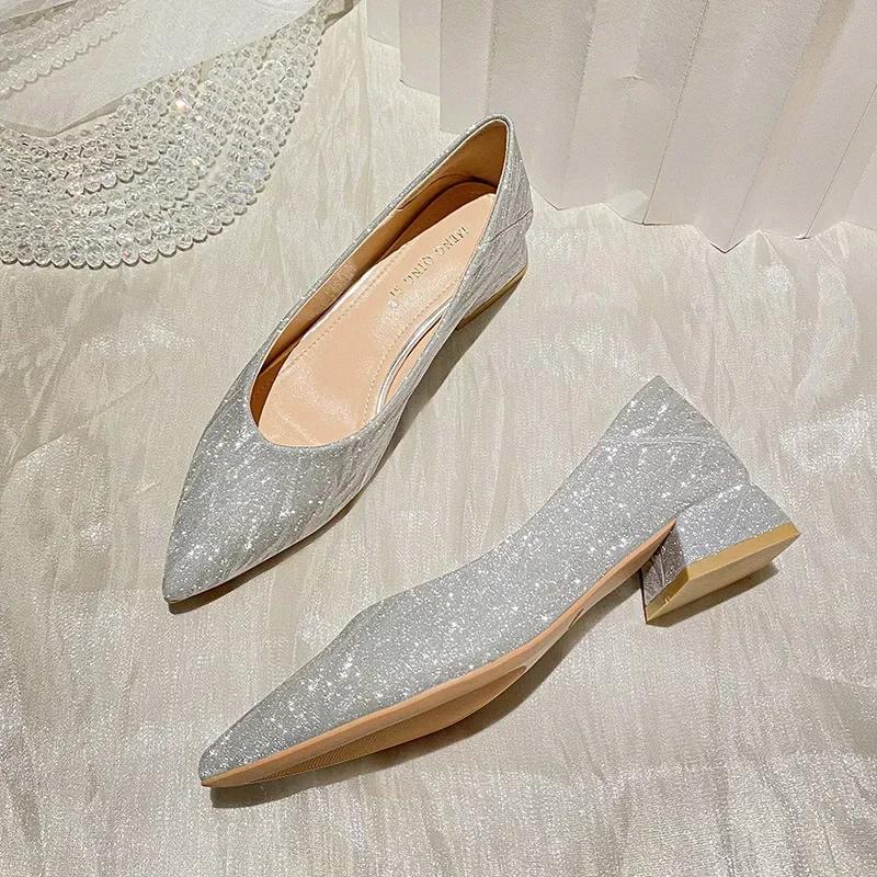 Женские летние туфли-лодочки, туфли с острым носком, женская обувь большого размера с мягкой подошвой, Zapatillas Mujer