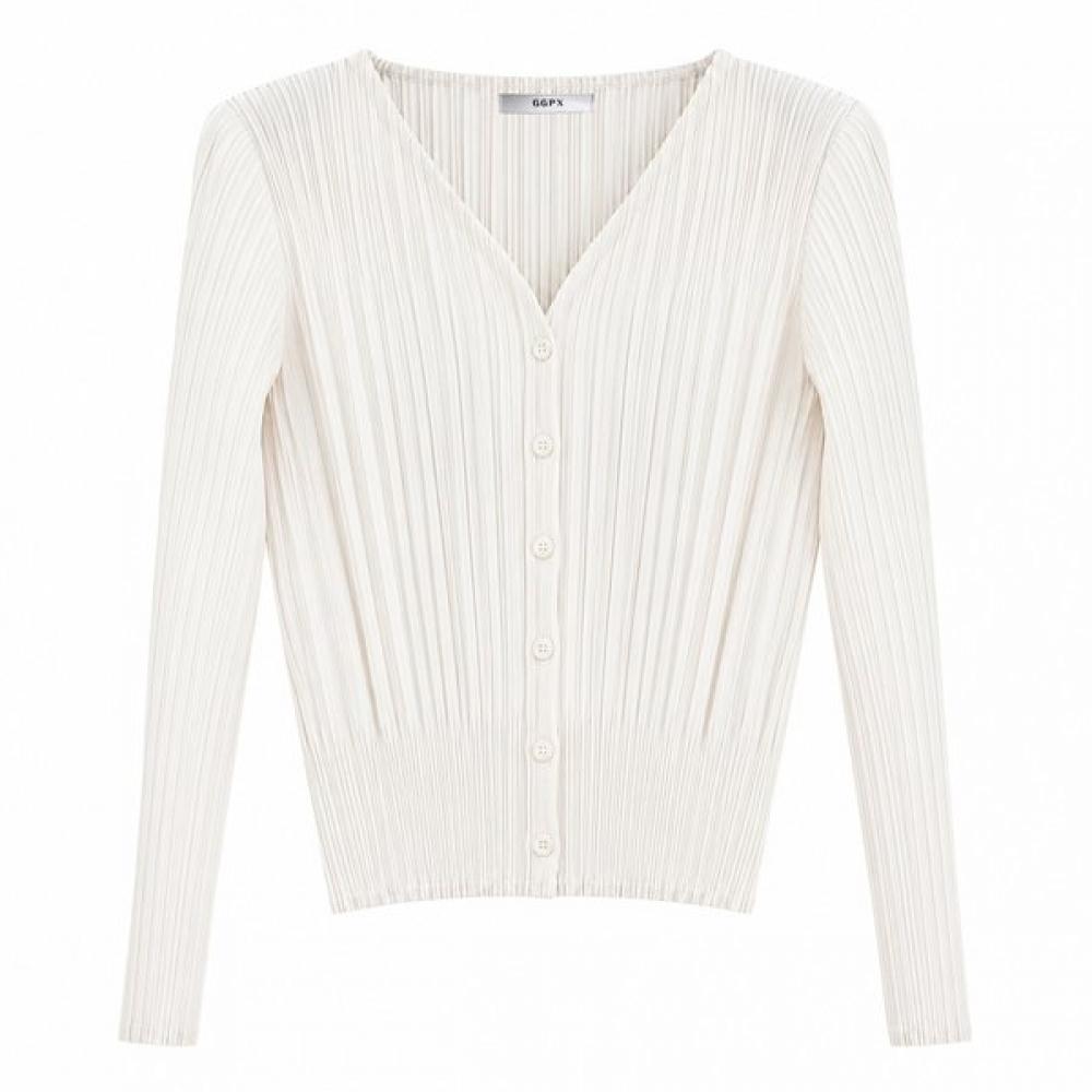 Ggpx New York Button Up Pleats Cardigan Gq8kg017f
