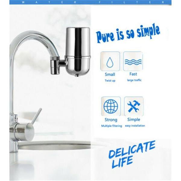 Tap Faucet Water Filter Purifier System Kitchen Cleaner Home Filtration Purifier