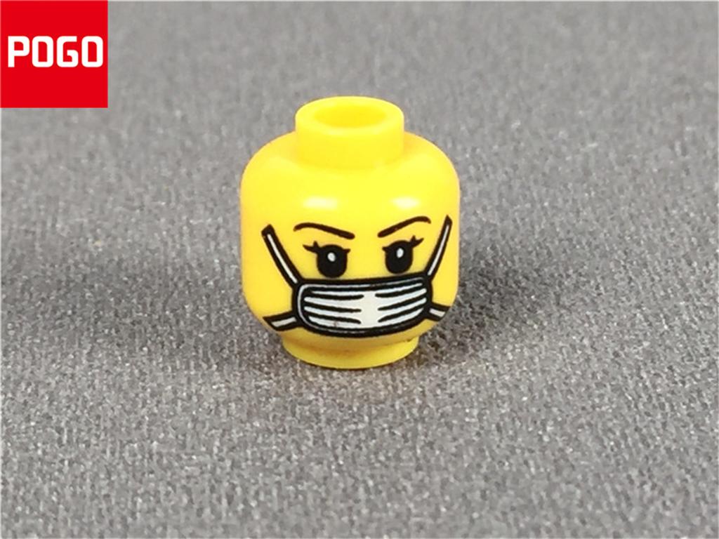 10 шт./лот MOC Кирпичи Фигурка Мужская и Женская Голова Лицо Выражение DIY Совместимые Мини-Куклы Строительные блоки игрушки для Детей подарки